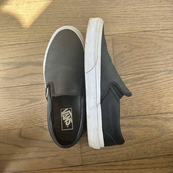 Vans Black Classic Slip-On Shoes - Picture 9 of 11